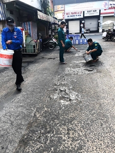 Công trình thanh niên của chi đoàn quân sự phường 6- Bình Thạnh