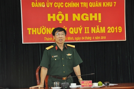 Đảng ủy Cục Chính trị Quân khu 7 lãnh đạo thực hiện tốt nhiệm vụ quý I năm 2019