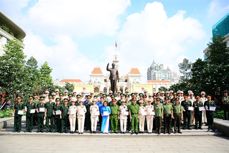 Tuyên dương 60 điển hình thanh niên làm theo lời Bác cụm lực lượng vũ trang TPHCM