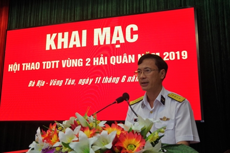 Vùng 2 Hải quân khai mạc Hội thao thể dục thể thao năm 2019