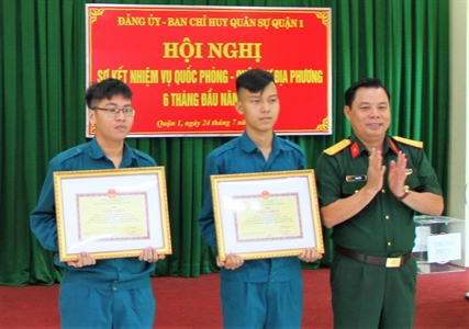 Ban CHQ quận 1 triển khai nhiệm vụ 6 tháng cuối năm 2019