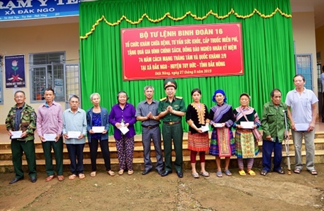 Gần 500 lượt đồng bào xã Đắk Ngo được khám bệnh, phát thuốc miễn phí