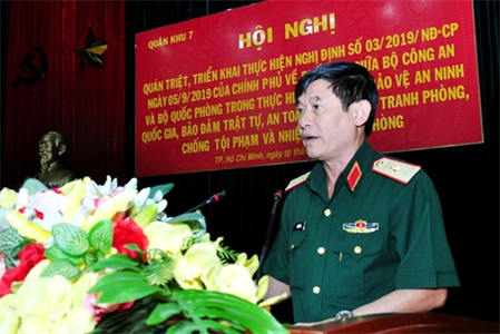Quân khu 7 triển khai Nghị định số 03 của Chính phủ về phối hợp giữa Bộ Công an và Bộ Quốc phòng