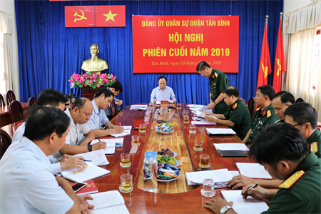 Quận Tân Bình hội nghị Đảng ủy Quân sự phiên cuối năm 2019