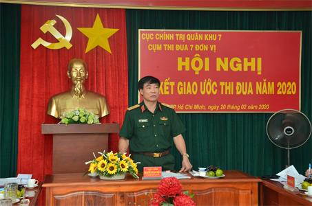 Cụm các đơn vị thuộc Cục Chính trị ký kết giao ước thi đua