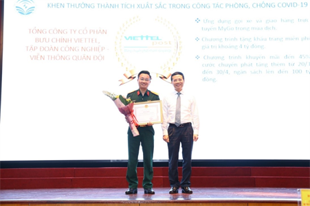 Viettel Post xuất sắc trong phòng chống dịch Covid 19 được Bộ TT&TT vinh danh