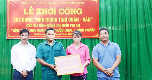 Khởi công xây dựng “Nhà nghĩa tình quân - dân”