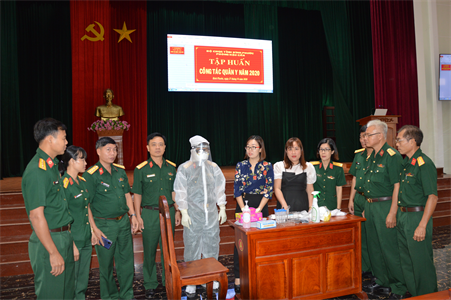 Bộ CHQS tỉnh Bình Phước tập huấn công tác Quân y