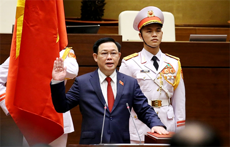 Đồng chí Vương Đình Huệ được bầu giữ chức vụ Chủ tịch Quốc hội, Chủ tịch Hội đồng Bầu cử Quốc gia