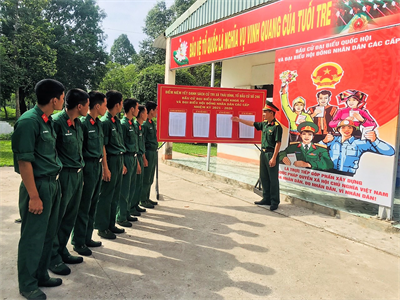 Tuổi trẻ Sư đoàn 5 thi đua hướng về ngày hội lớn của đất nước