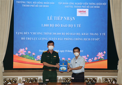 Viettel TP.HCM - Tập đoàn Công nghiệp viễn thông Quân đội hỗ trợ TP Hồ Chí Minh phòng chống dịch COVID-19