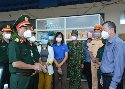 Bộ Quốc phòng kiểm tra công tác phòng, chống dịch tại tỉnh Bình Phước