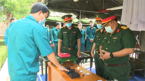 Ban CHQS thành phố Thuận An, tỉnh Bình Dương hội thi sáng kiến, cải tiến mô hình học cụ, giáo án năm 2022