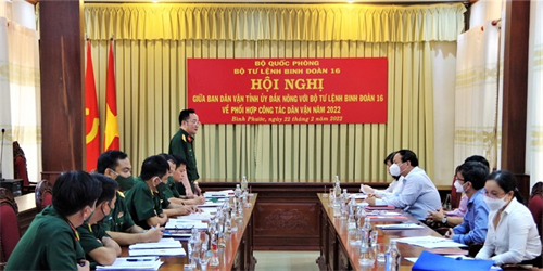 Binh đoàn 16 phối hợp thực hiện tốt công tác dân vận