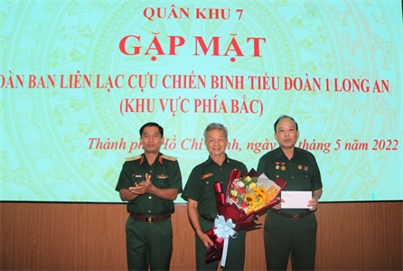 Quân khu 7 gặp mặt Cựu chiến binh Tiểu đoàn 1 Long An