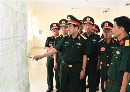 Đại tướng Phan Văn Giang thăm, động viên các lực lượng tham gia thi Chỉ huy trưởng, Chính ủy các tỉnh, thành phố trực thuộc Trung ương