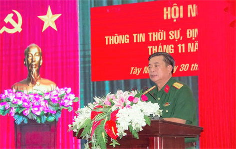 Bộ CHQS tỉnh Tây Ninh thông tin thời sự cho cán bộ