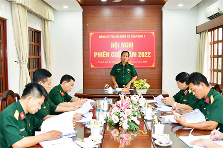 Đảng ủy Toà án Quân sự Quân khu 7 ra nghị quyết lãnh đạo thực hiện nhiệm vụ năm 2023