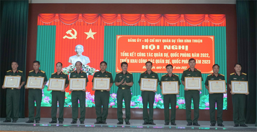 Bộ CHQS tỉnh Bình Thuận tổng kết công tác quân sự, quốc phòng năm 2022