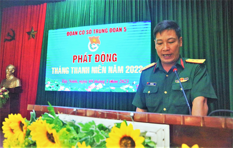 Trung đoàn 5 phát động Tháng Thanh niên năm 2023