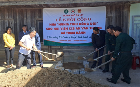 Thành phố Đà Lạt, tỉnh Lâm Đồng khởi công xây dựng nhà "Nghĩa tình đồng đội"
