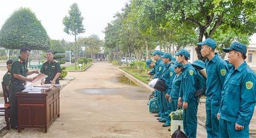Tỉnh Bình Phước khai giảng huấn luyện Đại đội dân quân thường trực