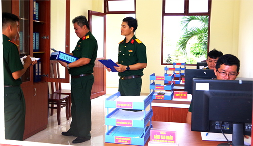 “5S” ở Ban CHQS thành phố Tân An