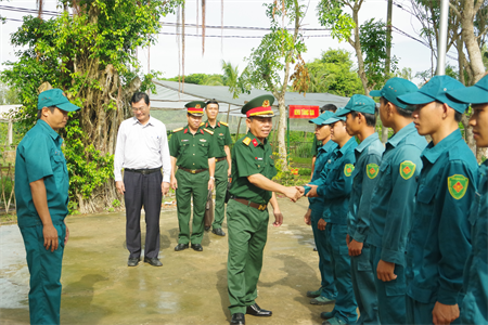 Bộ CHQS tỉnh Long An kiểm tra công tác quân sự, quốc phòng năm 2023
