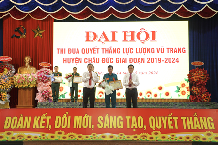 Đại hội Thi đua Quyết thắng LLVT huyện Châu Đức giai đoạn 2019-2024