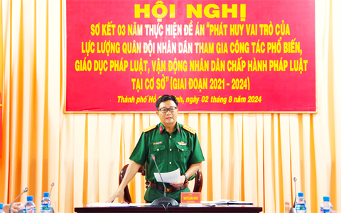 Sư đoàn 9 sơ kết 3 năm thực hiện Đề án 1371