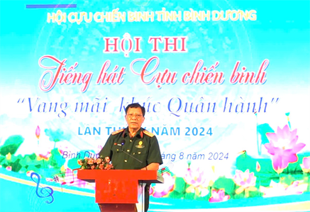 Hội thi tiếng hát cựu chiến binh tỉnh Bình Dương năm 2024