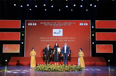MB Ageas Life được vinh danh Top 10 Thương hiệu tiêu biểu - Chất lượng quốc gia