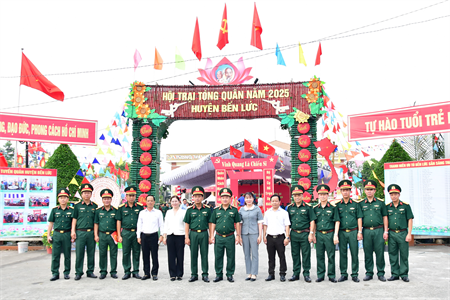 Huyện Bến Lức, tỉnh Long An khai mạc Hội trại tòng quân năm 2025