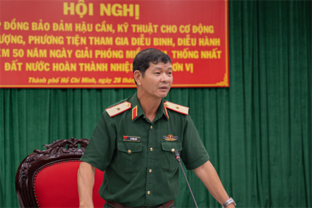 Bảo đảm chu đáo hậu cần, kỹ thuật cho cơ động lực lượng, phương tiện tham gia diễu binh, diễu hành hoàn thành nhiệm vụ A50 về đơn vị