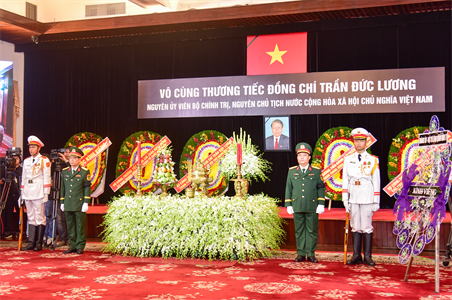 ​Cử hành trọng thể Lễ viếng nguyên Chủ tịch nước Trần Đức Lương