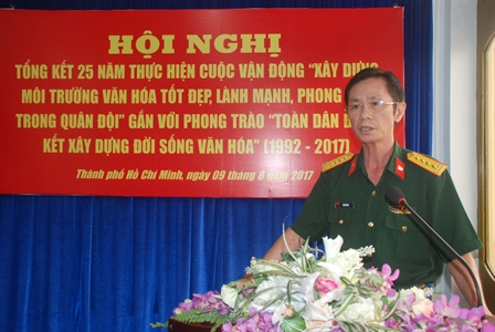 Viện kiểm sát Quân sự Quân khu 7 tổng kết Cuộc vận động xây dựng môi trường văn hóa