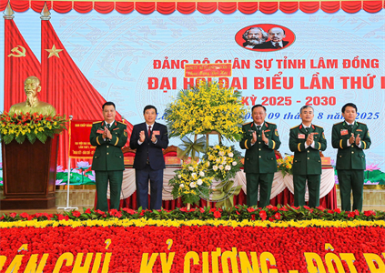 Khai mạc Đại hội Đại biểu Đảng bộ Quân sự tỉnh Lâm Đồng lần thứ I, nhiệm kỳ 2025-2030