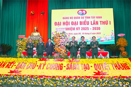 Đảng bộ Quân sự tỉnh Tây Ninh khai mạc Đại hội đại biểu lần thứ I, nhiệm kỳ 2025 - 2030