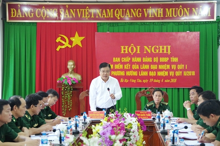 Đảng bộ BĐBP tỉnh Bà Rịa – Vũng Tàu triển khai nhiệm vụ quý II năm 2018