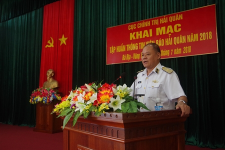 Cục Chính trị Quân chủng Hải quân tập huấn Thông tin viên báo chí năm 2018