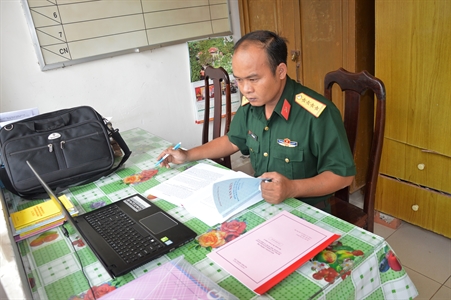 Đại úy Tô Văn Khuê - Cán bộ chính trị năng động, nhiệt tình