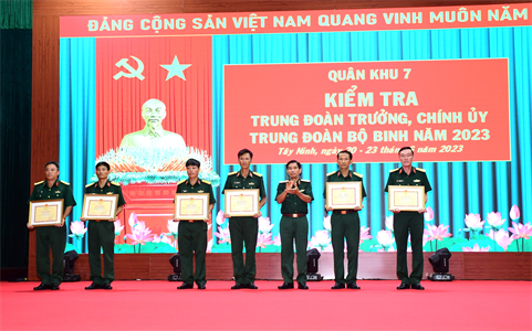 Bế mạc Kiểm tra Trung đoàn trưởng, Chính ủy Trung đoàn bộ binh năm 2023