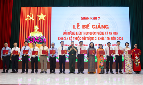 145 học viên thuộc đối tượng 2 hoàn thành Lớp bồi dưỡng kiến thức quốc phòng và an ninh