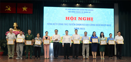 Quận Phú Nhuận tổng kết công tác tuyển quân năm 2023