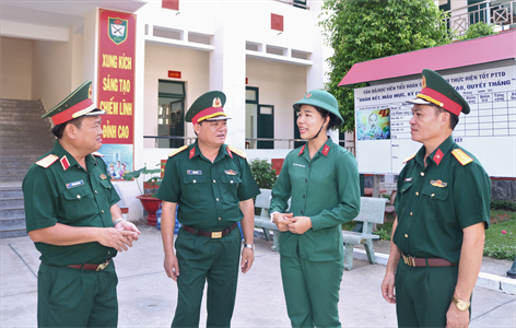 Quân khu 7 kiểm tra thực hiện Quy chế dân chủ cơ sở tại Trường Quân sự Quân khu