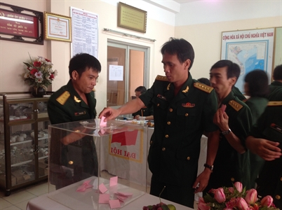 Chi bộ 1, Đảng ủy Quân sự quận 3 đại hội  (nhiệm kỳ 2017-2020)